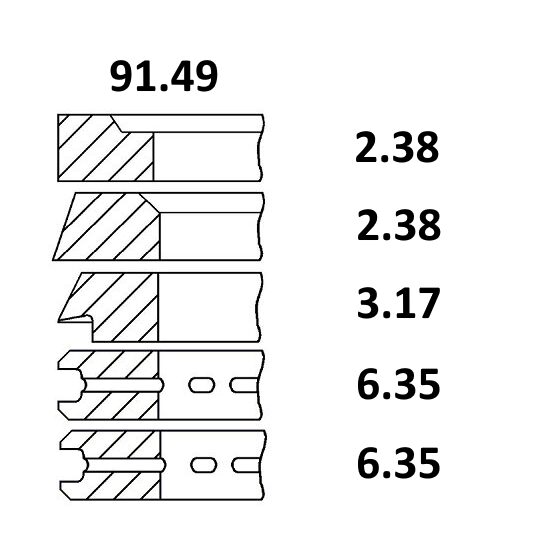 SET SEGMENTI 34-7; 30/34-7; NPR; , 745661M1, 141158057, 2130019, 545808, 734463M91, 81717646, 81803918, 836325M91, 84957DUAFLE, 960E-6149, 960E6149, 960E6149A, AJR4207, P41158057, P84957, PER41158057, PER68501, 41158057, 68501, 745661M91, 745818M91;